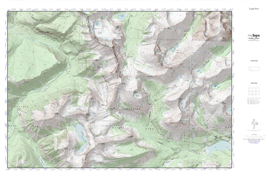 Logan Pass MyTopo Explorer Series Map Image