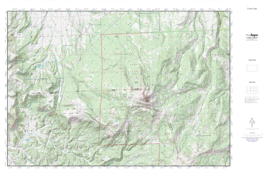 Lone Cone MyTopo Explorer Series Map Image