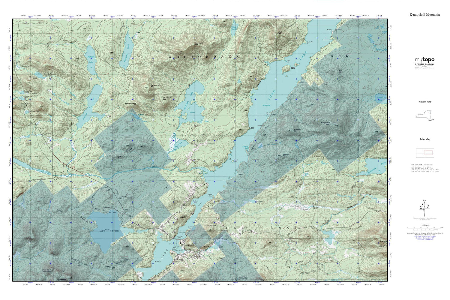 Long Lake MyTopo Explorer Series Map Image