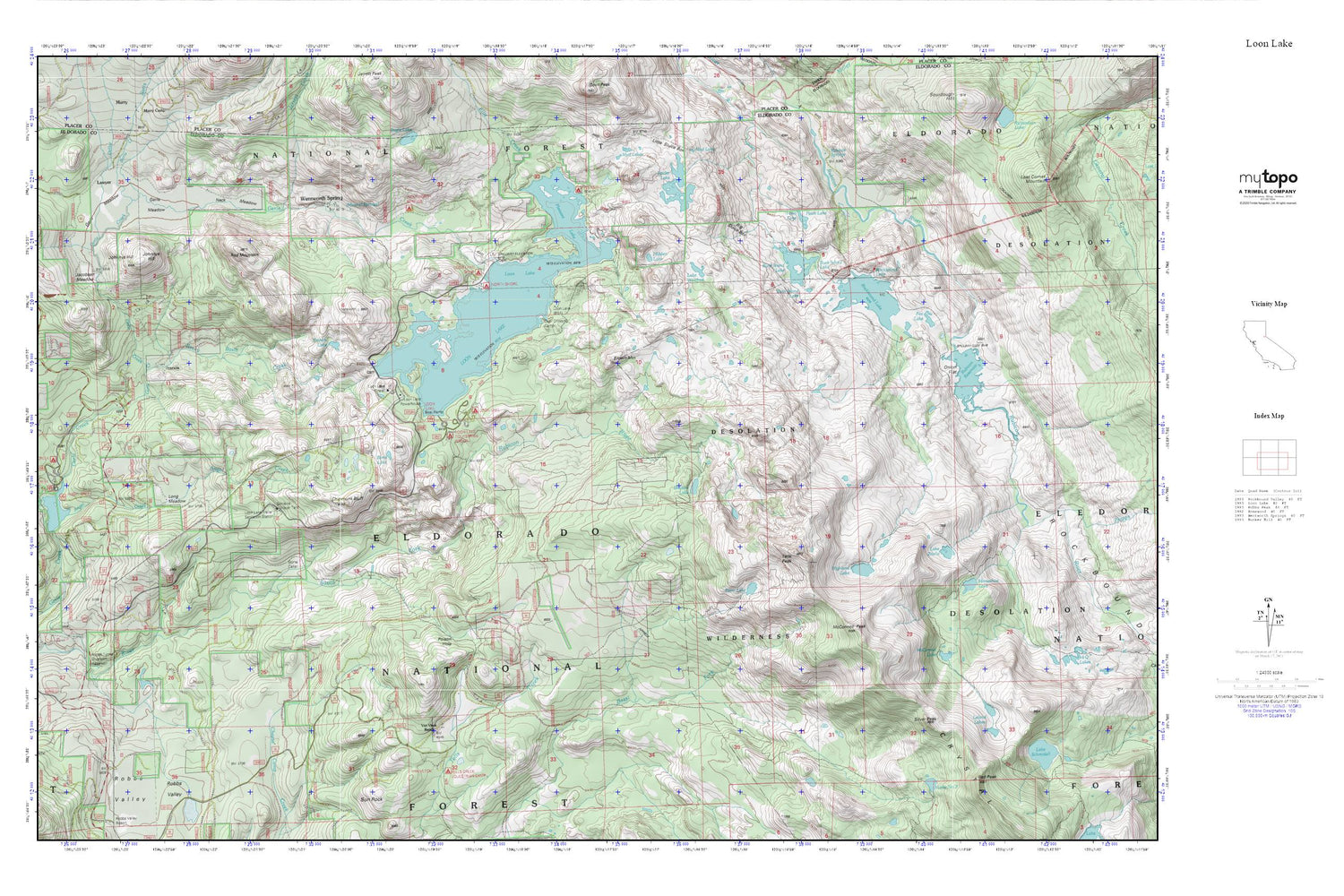 Loon Lake MyTopo Explorer Series Map Image