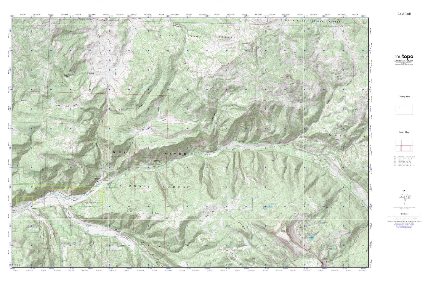 Lost Park MyTopo Explorer Series Map Image