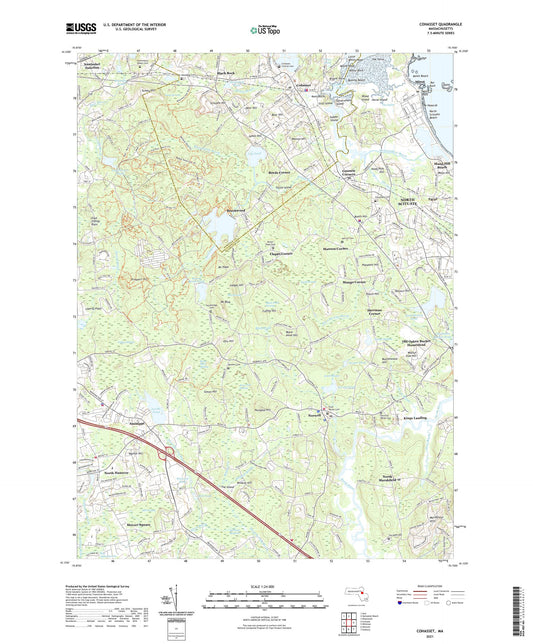 Cohasset Massachusetts US Topo Map Image
