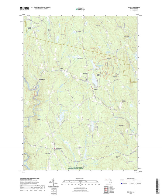 Goshen Massachusetts US Topo Map Image