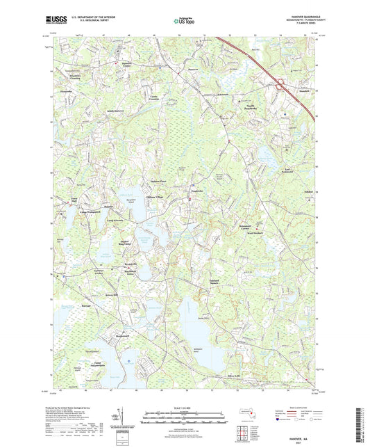 Hanover Massachusetts US Topo Map Image