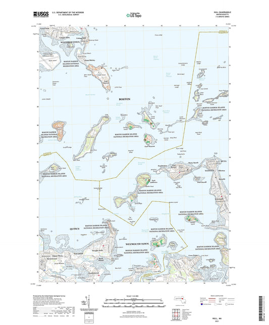 Hull Massachusetts US Topo Map Image