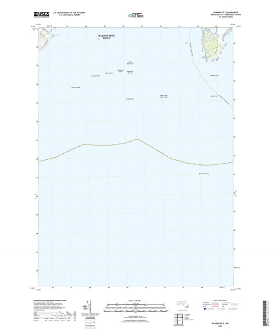 Hyannis OE S Massachusetts US Topo Map Image