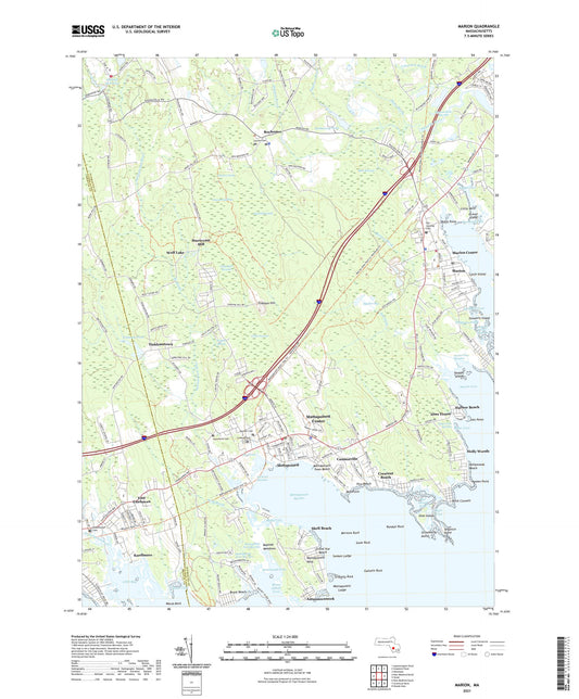 Marion Massachusetts US Topo Map Image