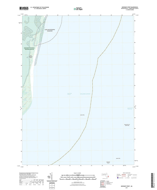 Monomoy Point Massachusetts US Topo Map Image