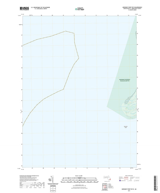 Monomoy Point OE W Massachusetts US Topo Map Image