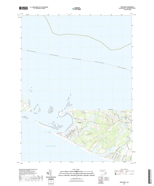 Nantucket Massachusetts US Topo Map Image