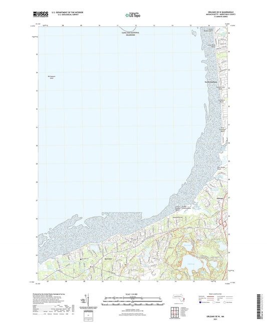 Orleans OE W Massachusetts US Topo Map Image