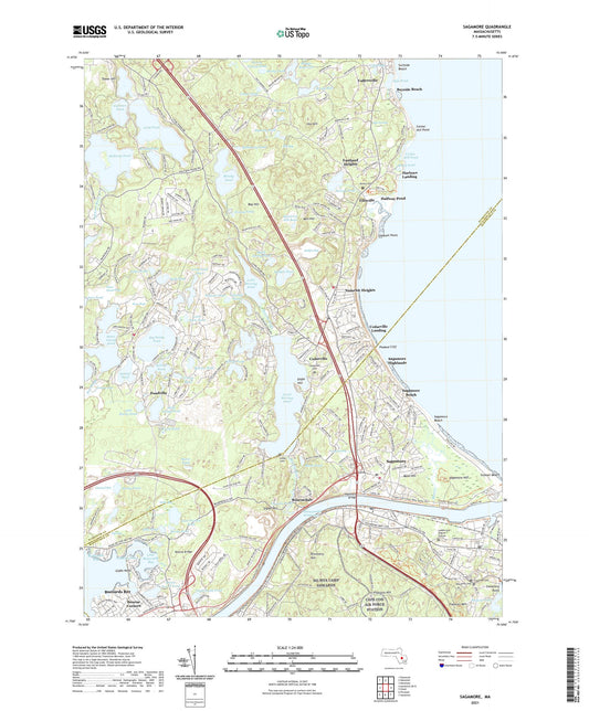 Sagamore Massachusetts US Topo Map Image