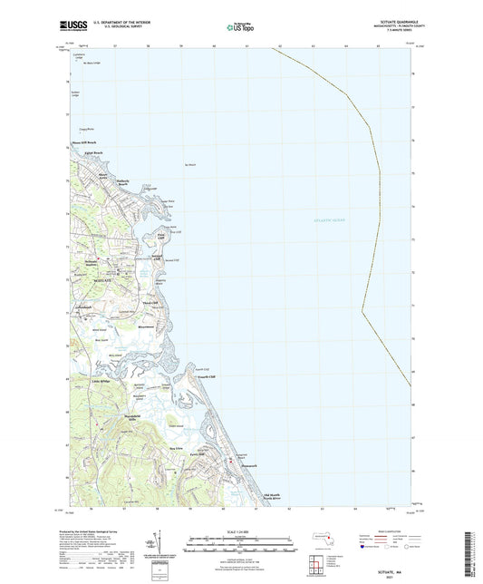 Scituate Massachusetts US Topo Map Image