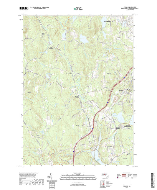 Sterling Massachusetts US Topo Map Image