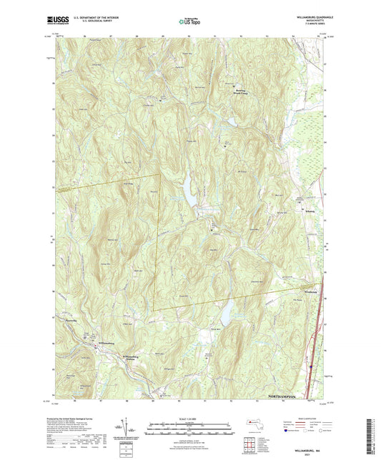Williamsburg Massachusetts US Topo Map Image
