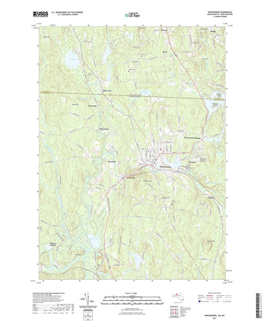 Winchendon Massachusetts US Topo Map Image