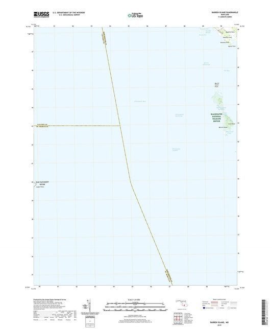 Barren Island Maryland US Topo Map Image