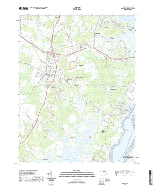 Berlin Maryland US Topo Map Image