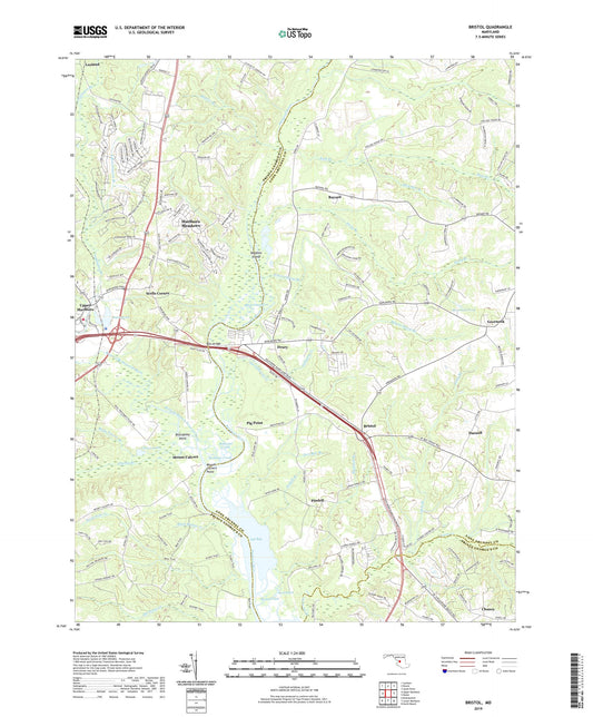 Bristol Maryland US Topo Map Image