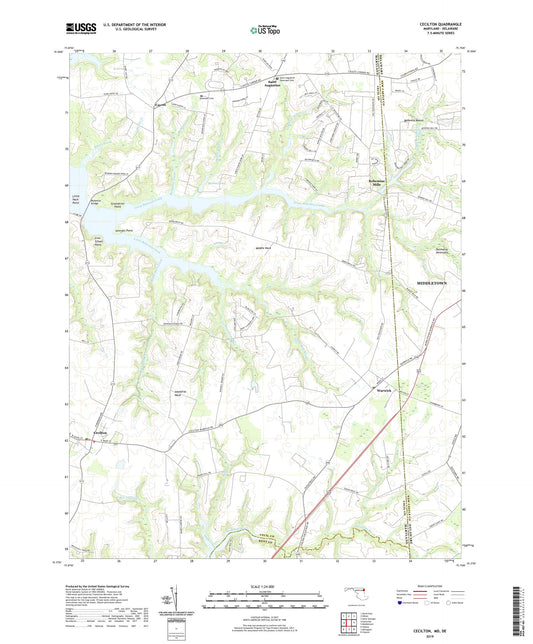 Cecilton Maryland US Topo Map Image