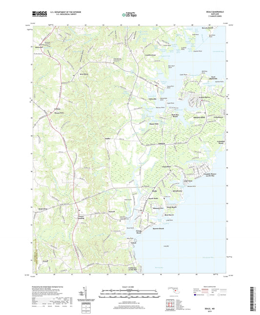 Deale Maryland US Topo Map Image