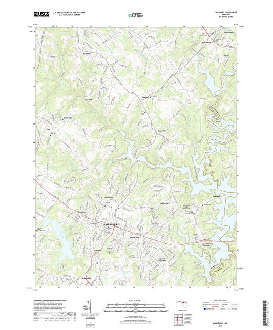 Finksburg Maryland US Topo Map Image