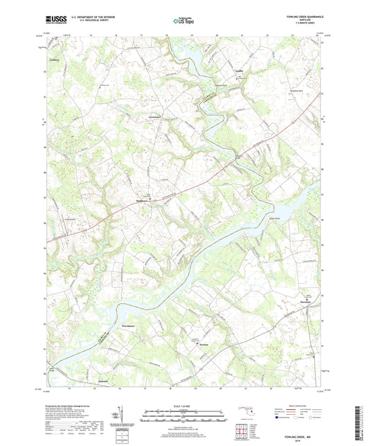 Fowling Creek Maryland US Topo Map Image