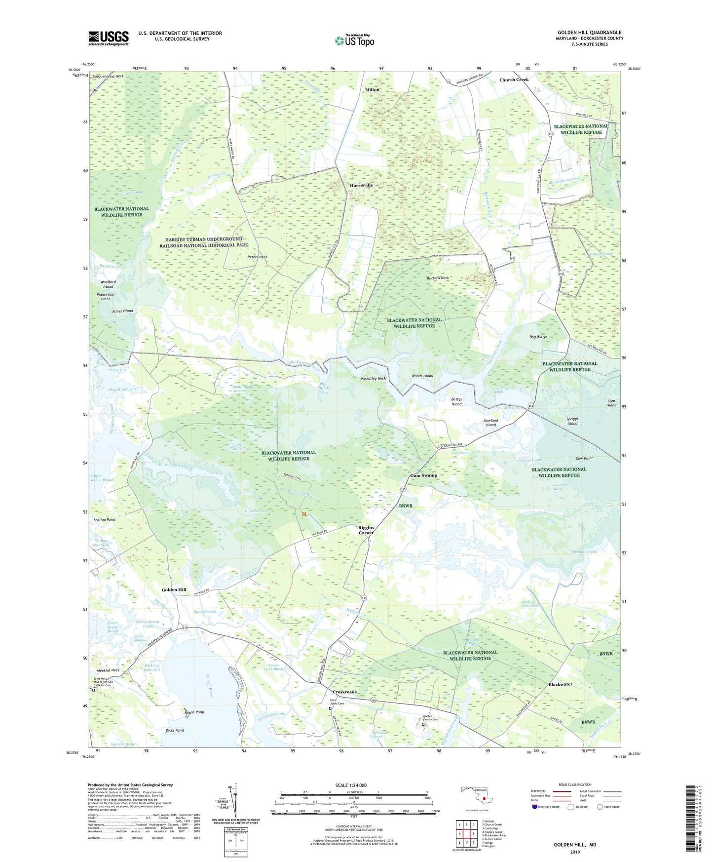 Golden Hill Maryland US Topo Map Image