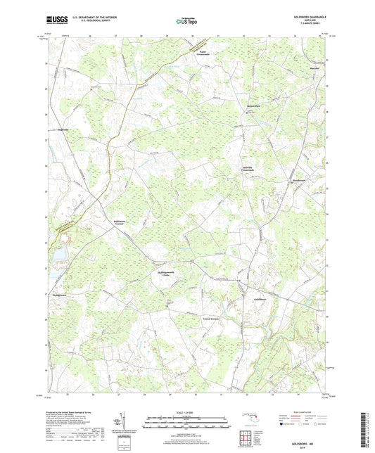 Goldsboro Maryland US Topo Map Image