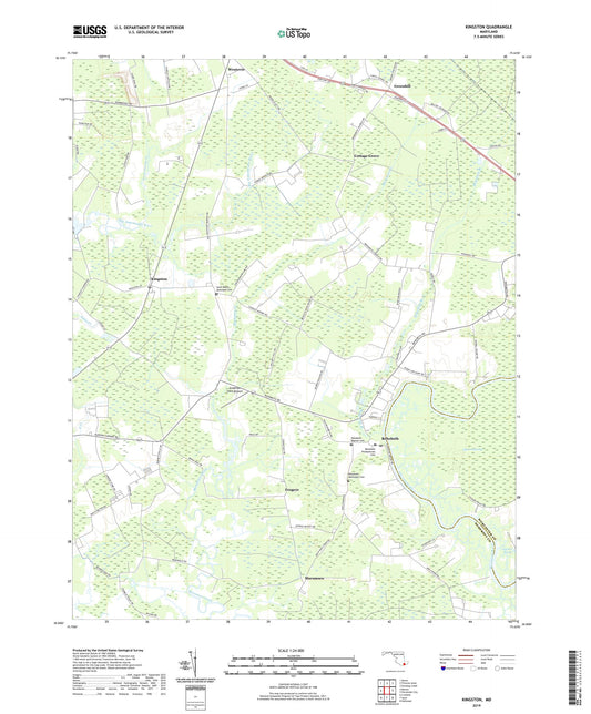 Kingston Maryland US Topo Map Image
