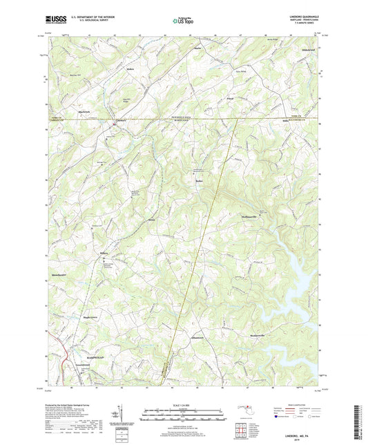 Lineboro Maryland US Topo Map Image