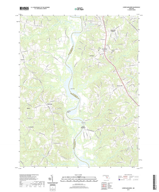 Lower Marlboro Maryland US Topo Map Image