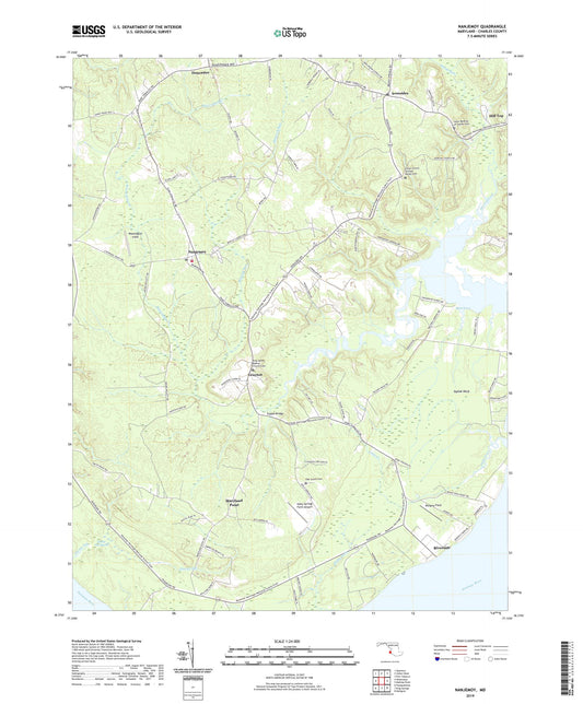 Nanjemoy Maryland US Topo Map Image
