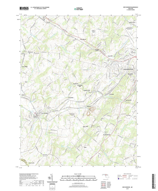 New Windsor Maryland US Topo Map Image