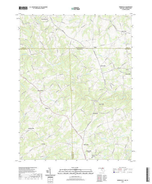 Norrisville Maryland US Topo Map Image