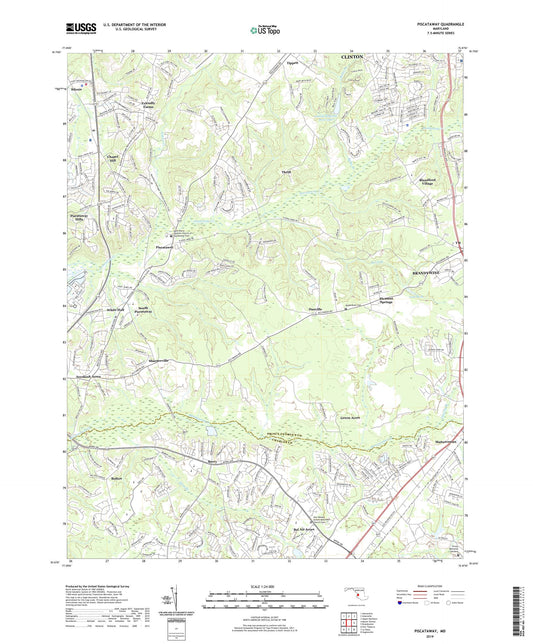 Piscataway Maryland US Topo Map Image
