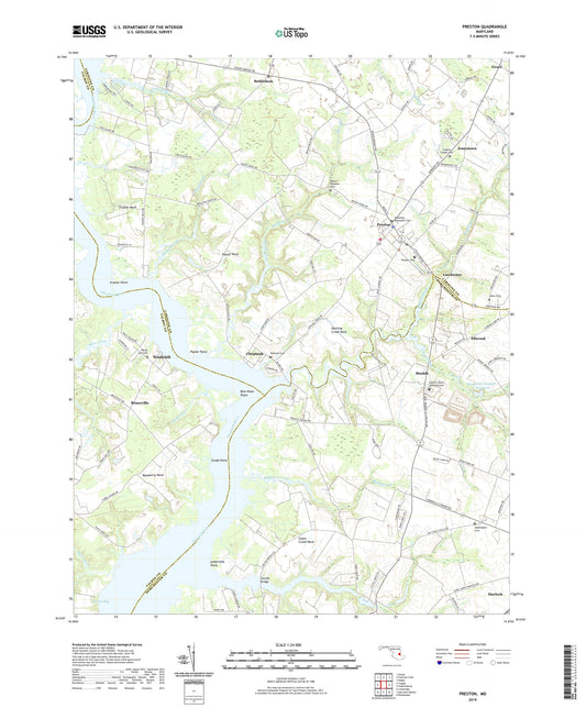 Preston Maryland US Topo Map Image