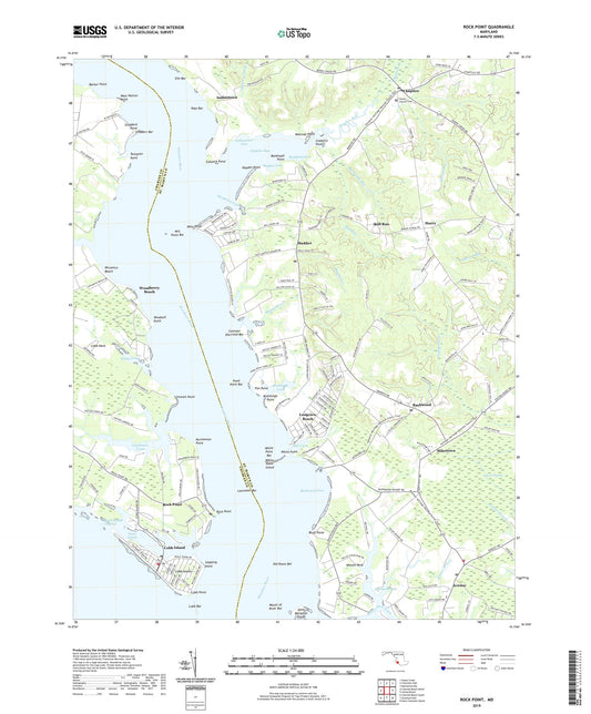 Rock Point Maryland US Topo Map Image