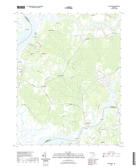 Wetipquin Maryland US Topo Map Image