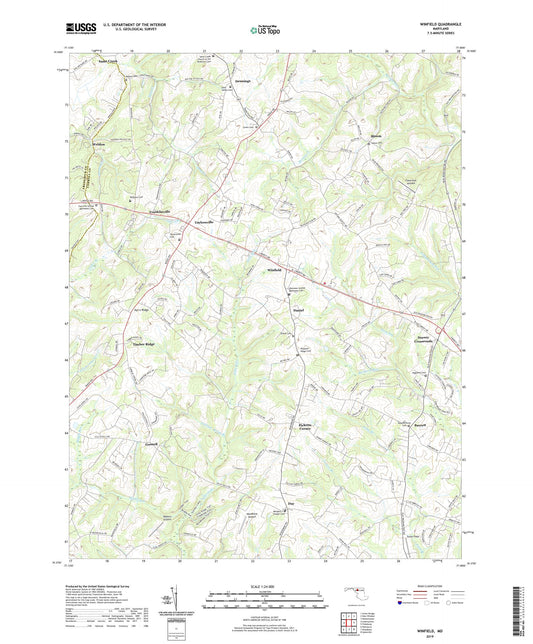 Winfield Maryland US Topo Map Image