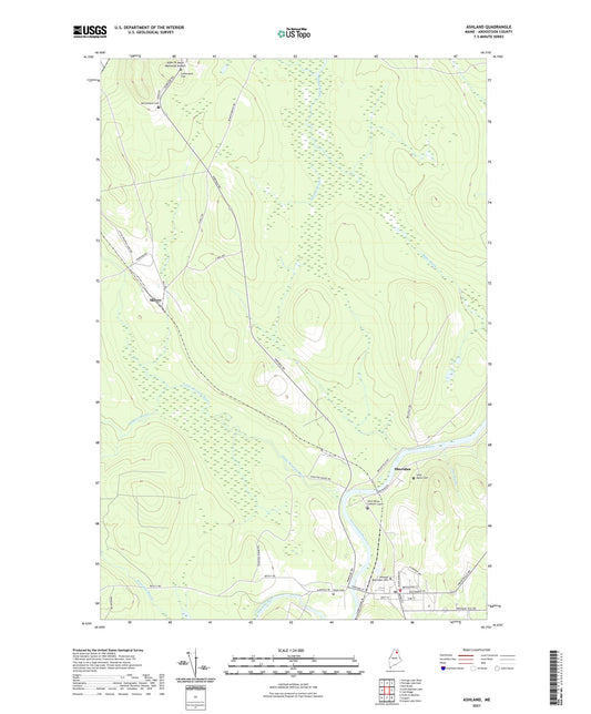 Ashland Maine US Topo Map Image