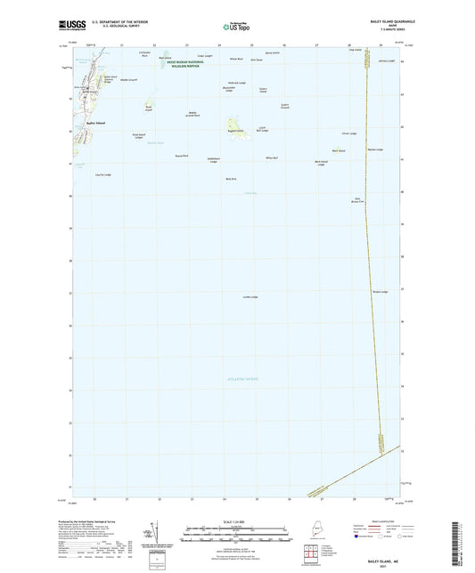 Bailey Island Maine US Topo Map Image