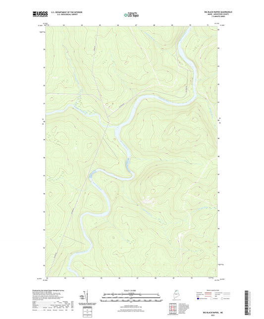 Big Black Rapids Maine US Topo Map Image