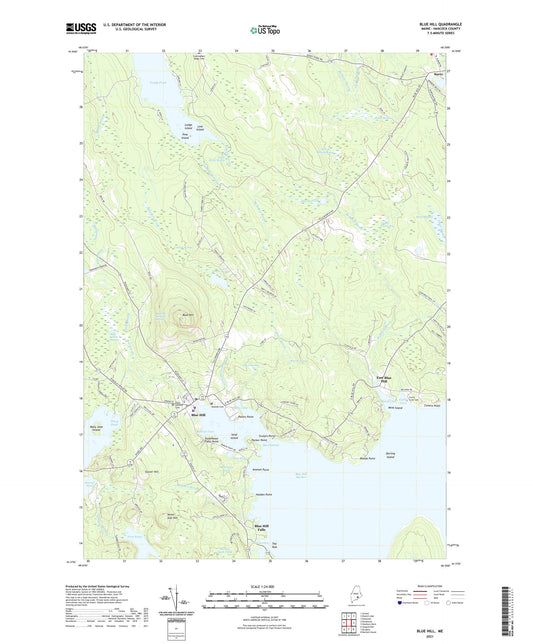 Blue Hill Maine US Topo Map Image