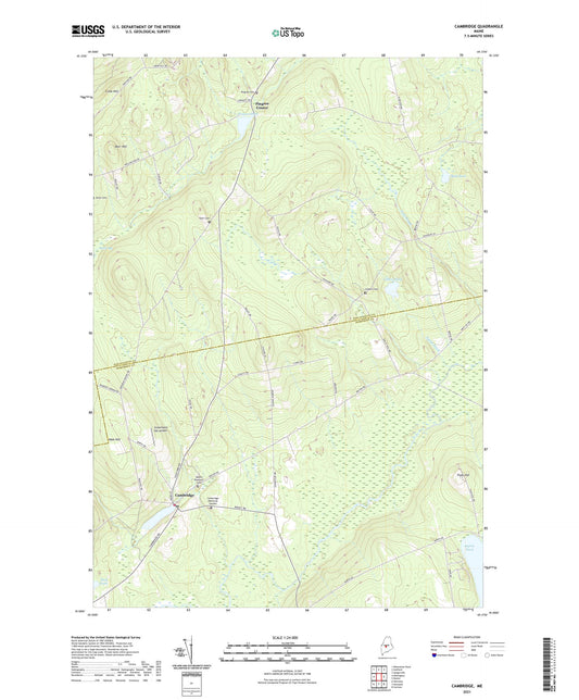 Cambridge Maine US Topo Map Image