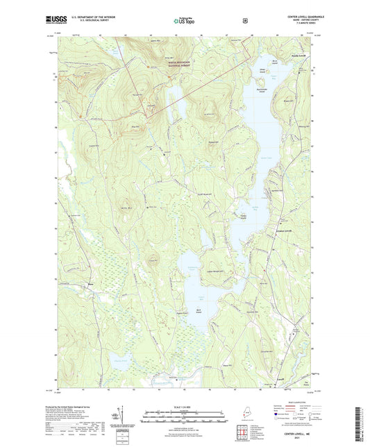 Center Lovell Maine US Topo Map Image