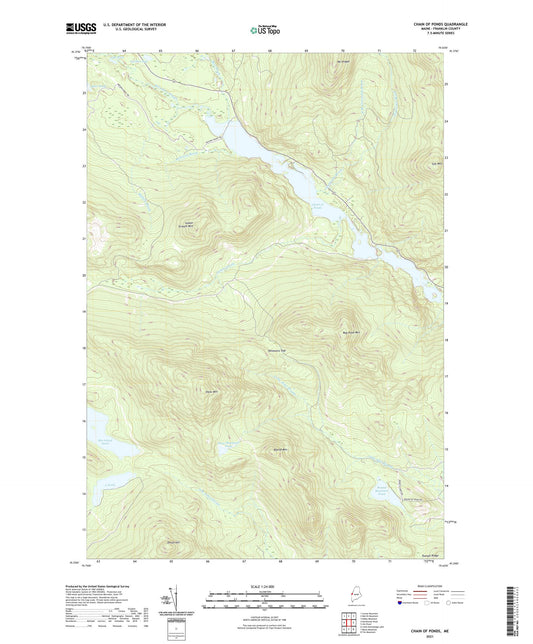 Chain of Ponds Maine US Topo Map Image