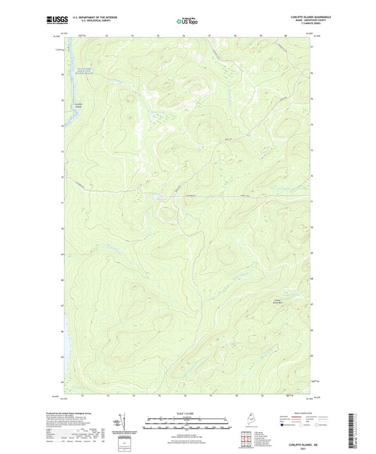 Cunliffe Islands Maine US Topo Map Image