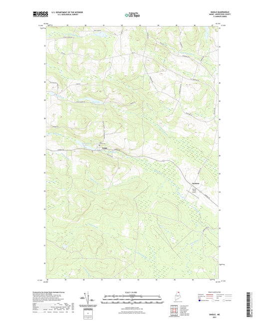Daigle Maine US Topo Map Image