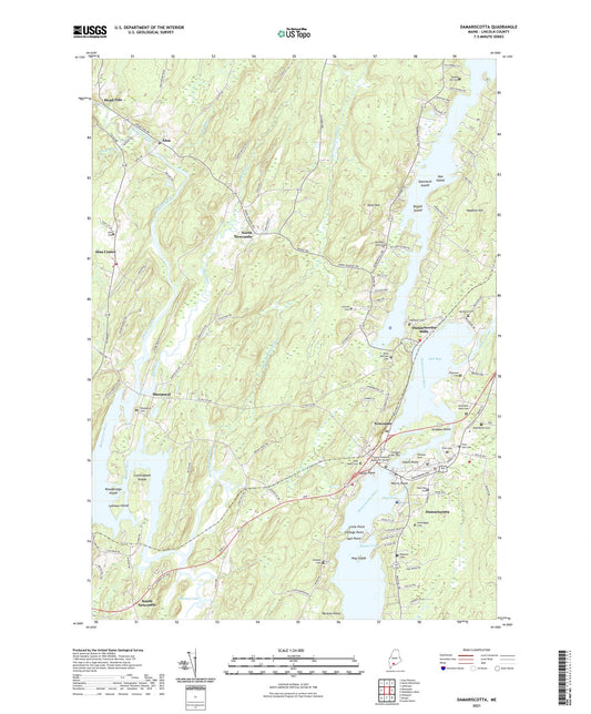 Damariscotta Maine US Topo Map Image